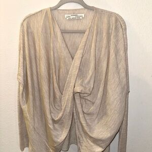 All Saints Beige Draped Women Sweater